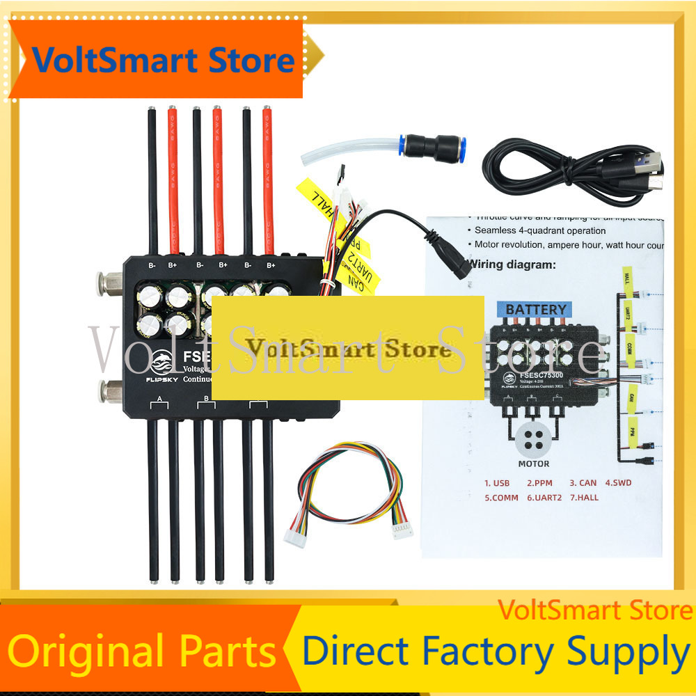 Vesc 75300 High Current Esc - Controlador Electrónico de Velocidad (ESC) VoltSFlipsky