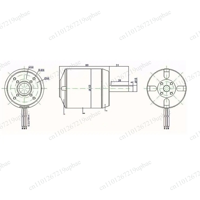 6384 Brushless Motor Sensored - 6384 Motor sin escobillas con sensor