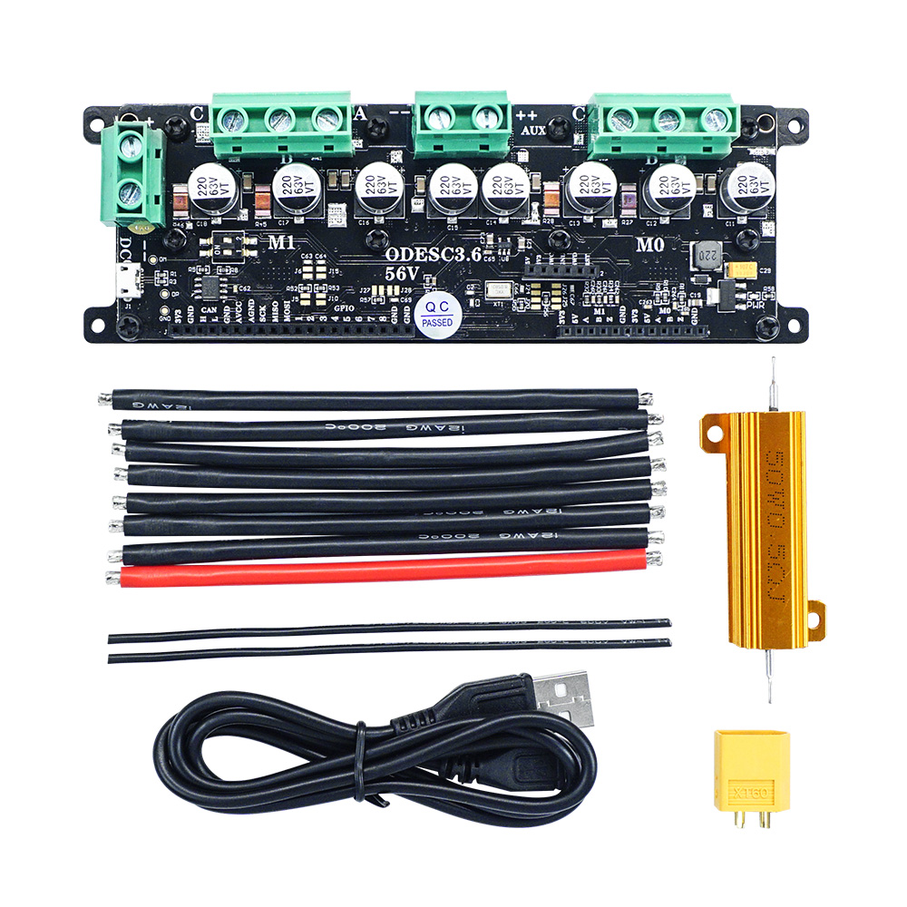 ODESC3.6 optimiza el controlad - Odrive Dual Brushless Motor Controller reseña y precio